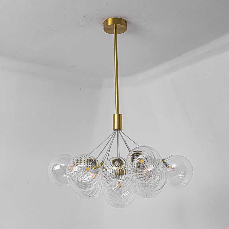 American Style Modern LED Glass Pendant Lamps Hotel Home Dining Room Decorative G9 Bubble Ball Chandelier