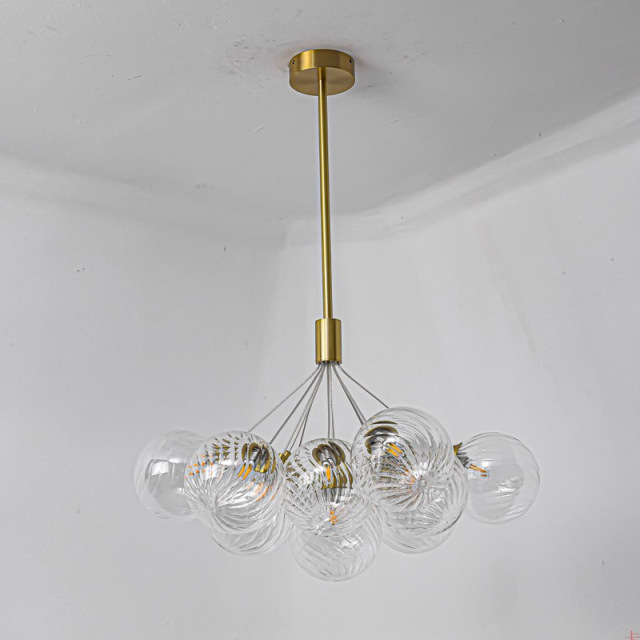 American Style Modern LED Glass Pendant Lamps Hotel Home Dining Room Decorative G9 Bubble Ball Chandelier