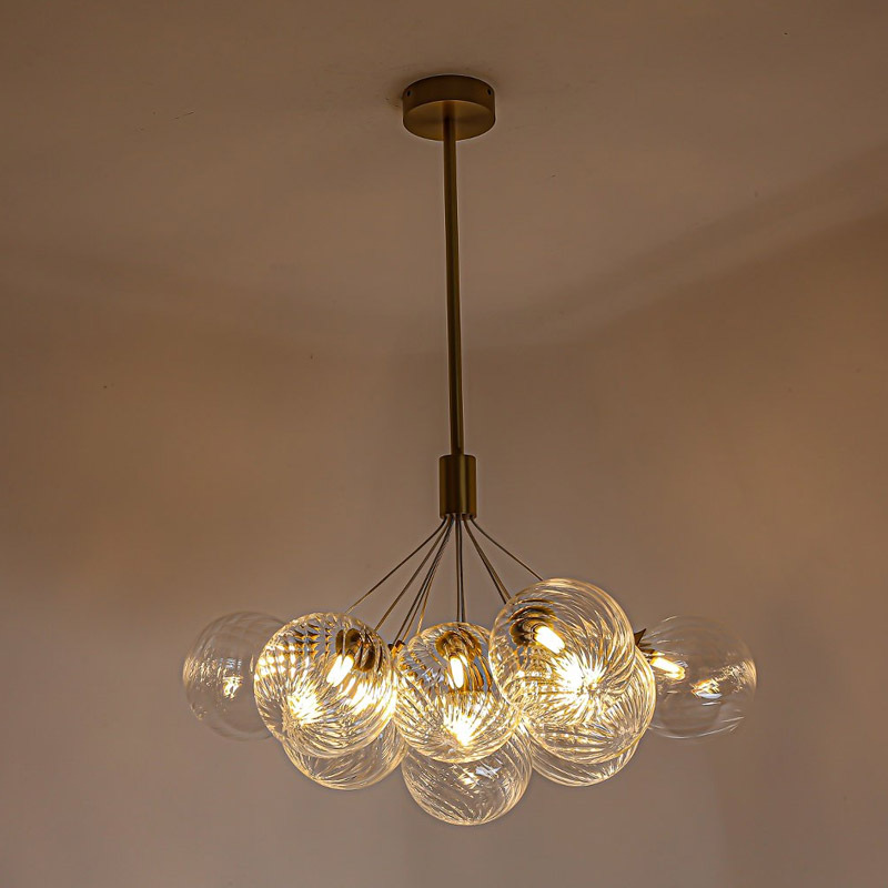 American Style Modern LED Glass Pendant Lamps Hotel Home Dining Room Decorative G9 Bubble Ball Chandelier