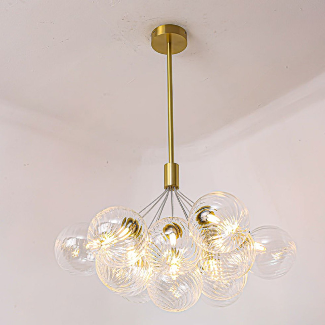 American Style Modern LED Glass Pendant Lamps Hotel Home Dining Room Decorative G9 Bubble Ball Chandelier