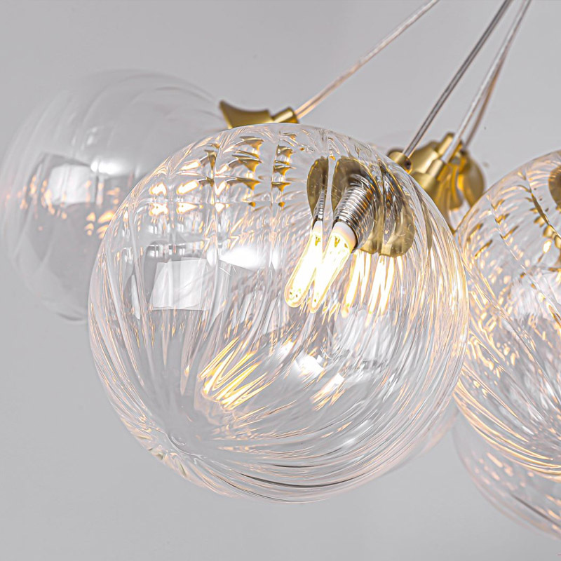 American Style Modern LED Glass Pendant Lamps Hotel Home Dining Room Decorative G9 Bubble Ball Chandelier