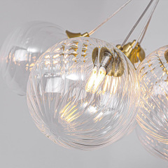 American Style Modern LED Glass Pendant Lamps Hotel Home Dining Room Decorative G9 Bubble Ball Chandelier