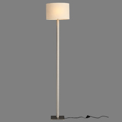 Minimalist Hotel Decor Floor Light Living Room Decor Vertical Fabric Lampshade Bedside Floor Standing Lamp