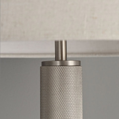 Minimalist Hotel Decor Floor Light Living Room Decor Vertical Fabric Lampshade Bedside Floor Standing Lamp