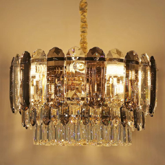 Modern Luxury Crystal Pendant Lamp Hotel Lighting Creative Hotel Living Room Crystal Chandelier