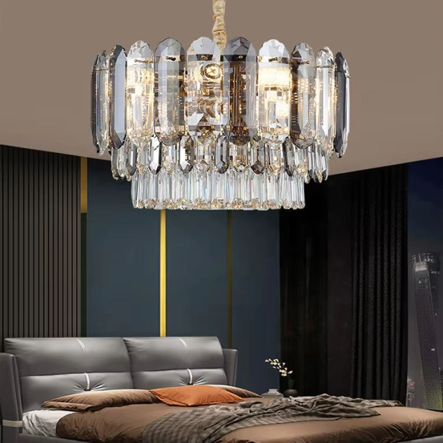 Modern Luxury Crystal Pendant Lamp Hotel Lighting Creative Hotel Living Room Crystal Chandelier