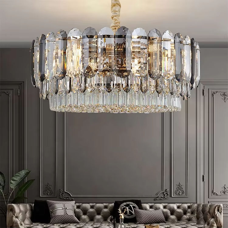 Modern Luxury Crystal Pendant Lamp Hotel Lighting Creative Hotel Living Room Crystal Chandelier