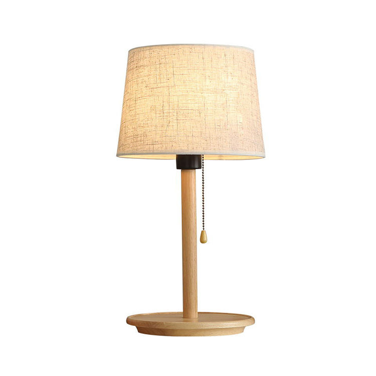 Nordic Study Desk Table Light Bedside Wooden Led Reading Table Lamp for Office Living Room Decor