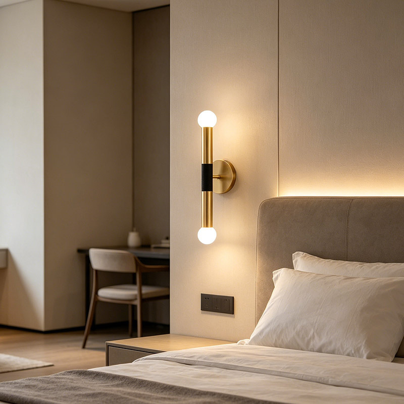 Nordic Luxury Bedside Wall Light Living Room Bedroom Hotel Villa Corridor Indoor Decorative Wall Lamp