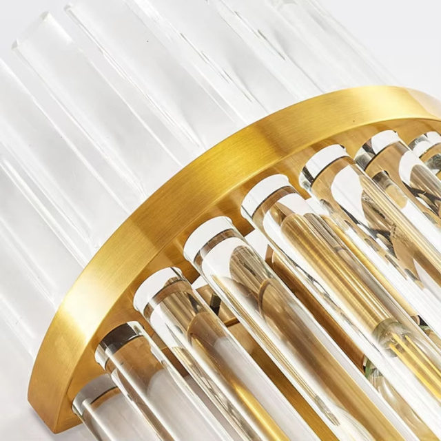 Nordic Luxury Decorative Crystal Wall Sconce Light Indoor LED Wall Lamps Crystal Wall Lamp for Hotel Home Livingroom