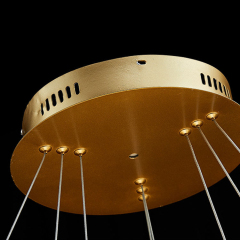 Luxury Modern Circle Round Pendant Lamp Home Hotel Villa Hall Castle Lobby Crystal Chandeliers Hanging Lamps