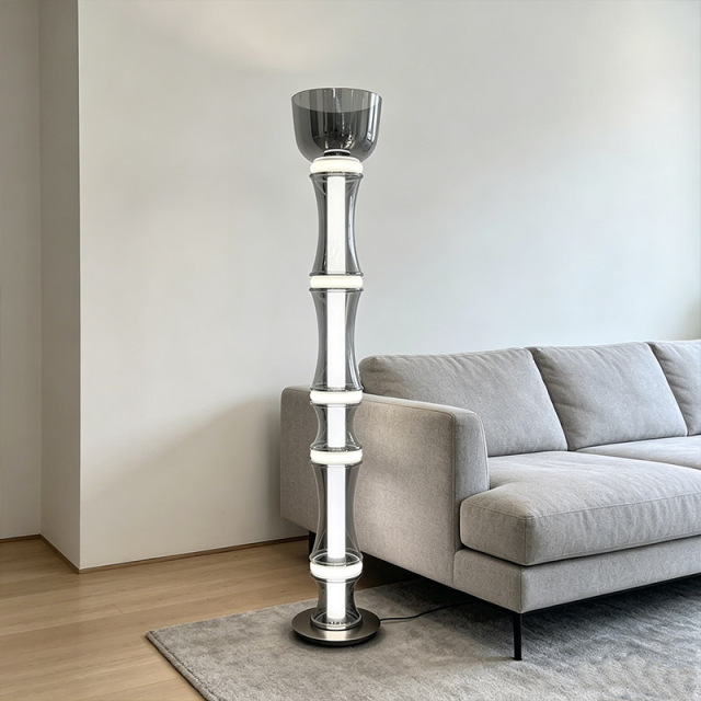 Luxury Creative Art Glass Floor Light Hotel Indoor Living Room Decorative Standing Floor Lamp