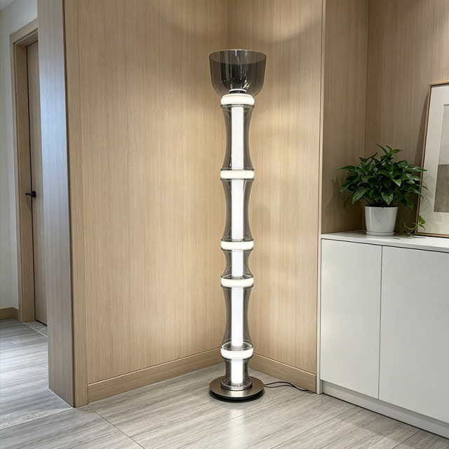 Luxury Creative Art Glass Floor Light Hotel Indoor Living Room Decorative Standing Floor Lamp