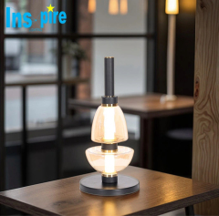 Luxury Cafe Dining Table Light Glass Light Nordic Creative Decorative Glass Ball Vertical Table Lamp