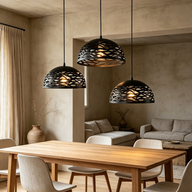 American Style Minimalist Metal Hanging Lamp for Kitchen Island