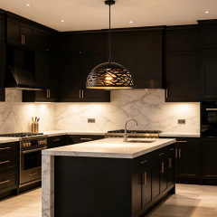 American Style Minimalist Metal Hanging Lamp for Kitchen Island