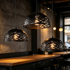 American Style Minimalist Metal Hanging Lamp for Kitchen Island