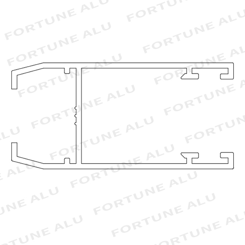 Colombia Market Aluminum Extrusion Profile for Windows and Doors