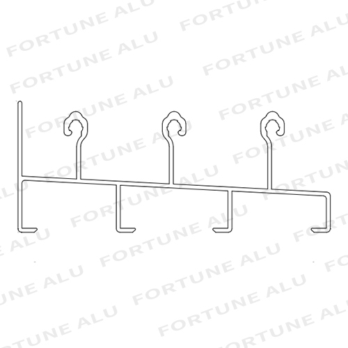 Dominican Powder Coated White Aluminium Section Window Profiles China Factory