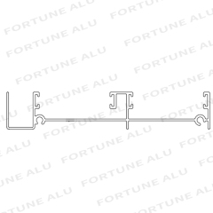 Dominican Market Aluminum Extrusion Section Profiles for Windows and Doors