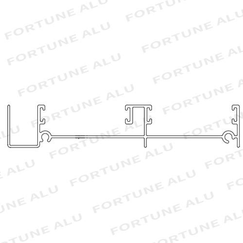 Dominican Market Aluminum Extrusion Section Profiles for Windows and Doors