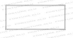 Square Tube Aluminium Section Profiles for Windows Doors China to Peru