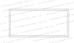 Peru Market Square Tube Aluminium Section Profiles for Windows Doors