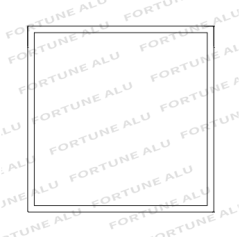 Custom Square Tube Aluminium Profiles Extrusion China Wholesale Price for Peru