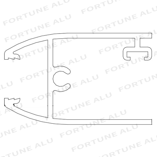 Custom 6000 series Colombia market aluminum extrusion profiles for window and door
