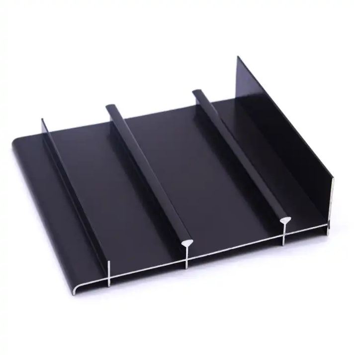 Haiti Market Powder Coating Black Windows Doors Extrusion Aluminium Profiles