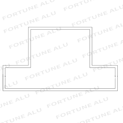 Dubai Market Aluminium Window Door Extrusion Profiles Section from China