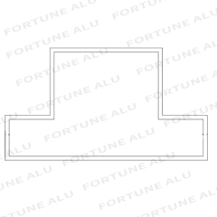 Dubai Market Aluminium Window Door Extrusion Profiles Section from China