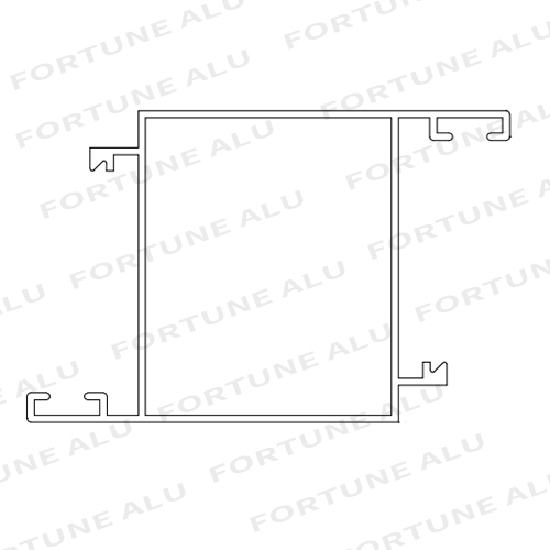 China Aluminium Window Extrusion Profile Sections for Windows Compnay to Dubai