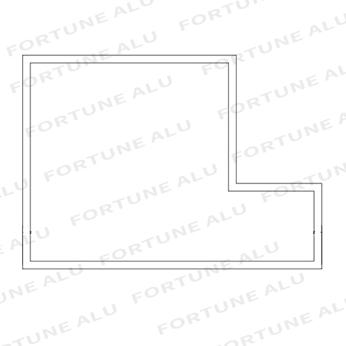 Dubai Market Extruded Aluminum Profile For Doors And Windows