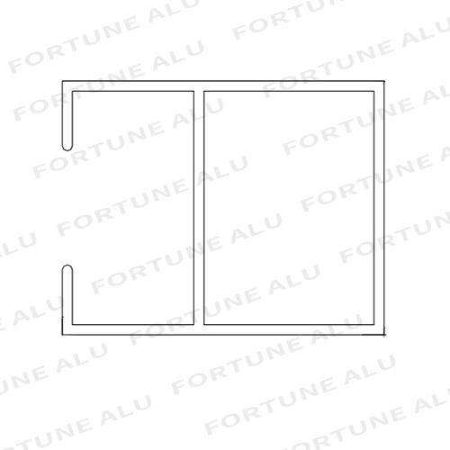 Powder Coated Custom Aluminium Extrusion Profiles for Windows China to Gabon