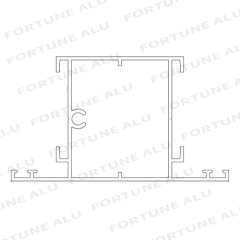 Gabon Market Custom Powder Coated Aluminium Section Profiles from China