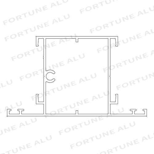 Gabon Market Custom Powder Coated Aluminium Section Profiles from China