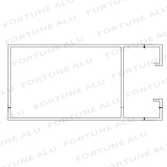 Indonesia Market Extruded Aluminum Profile For Doors And Windows