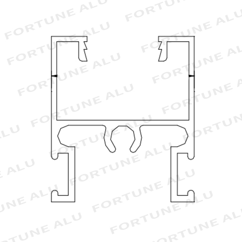 Custom Powder Coated Aluminum Extrusion Profiles for Windows Doors Indonesia