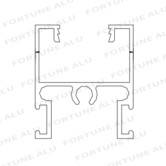 Custom Powder Coated Aluminum Extrusion Profiles for Windows Doors Indonesia