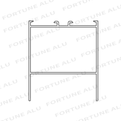 Cambodia Market Extruded Aluminum Profile For Doors And Windows