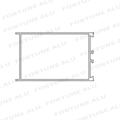 Cambodia Market Extruded Aluminum Profile For Doors And Windows