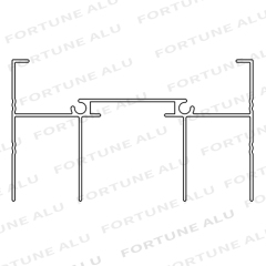 Cambodia Market Extruded Aluminum Profile For Doors And Windows