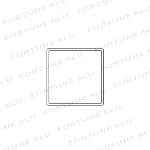 Chile Market Standard Square Aluminium Extrusion Profiles for Door and Window