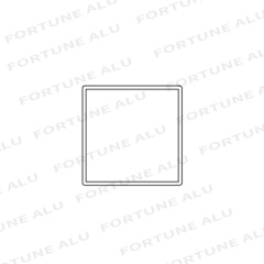 Chile Market Standard Square Aluminium Extrusion Profiles for Door and Window