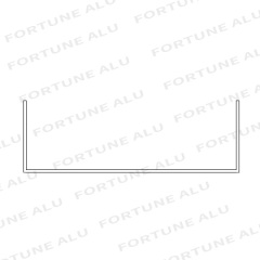 6063 T5 Custom U Shaped Aluminum Extrusions Profiles China Company to Chile