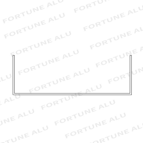 6063 T5 Custom U Shaped Aluminum Extrusions Profiles China Company to Chile