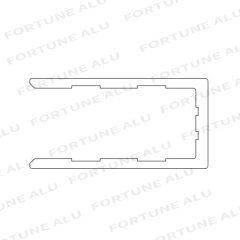 Brazil Market Powder Coated Aluminum Extrusion Profiles for Windows Doors