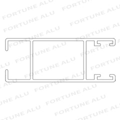 Haiti Good Quality Powder Coating Black White Window Door Extrusion Aluminium Profiles from China