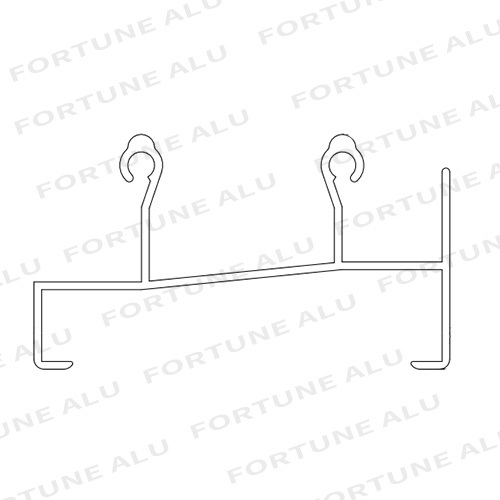 China Aluminum Extrusion Profiles Section for Window Company to Haiti